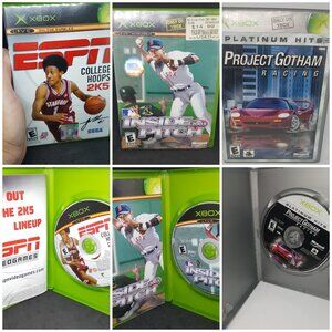College Hoops, Inside Pitch, Project Gotham Racing Xbox Video Games Set of 3